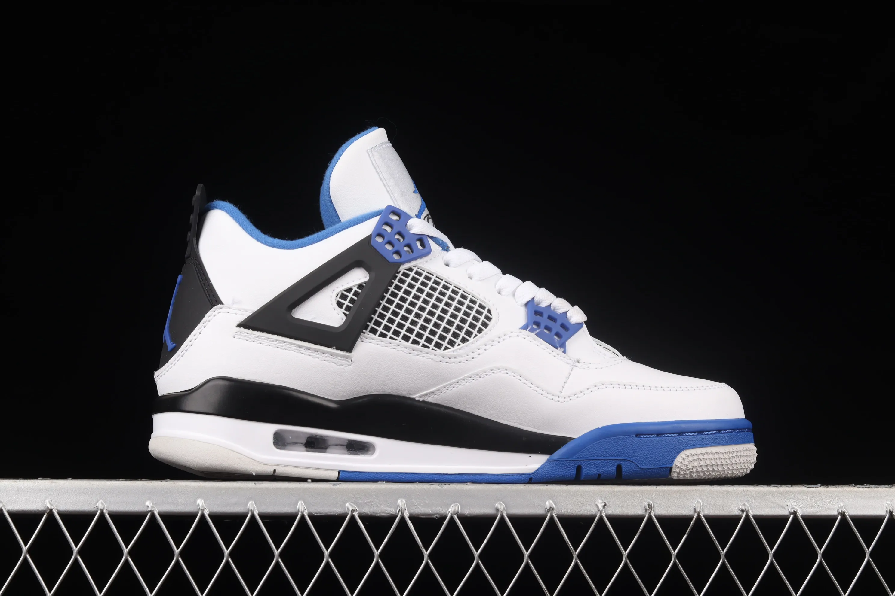 All categories Air Jordan Jordan series basketball shoes Air Jordan 4 pure original version Air Jordan 4 Retro AJ4 Joe 4 white and blue 308497-117